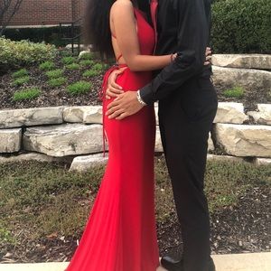 red prom/homecoming dress from Peaches